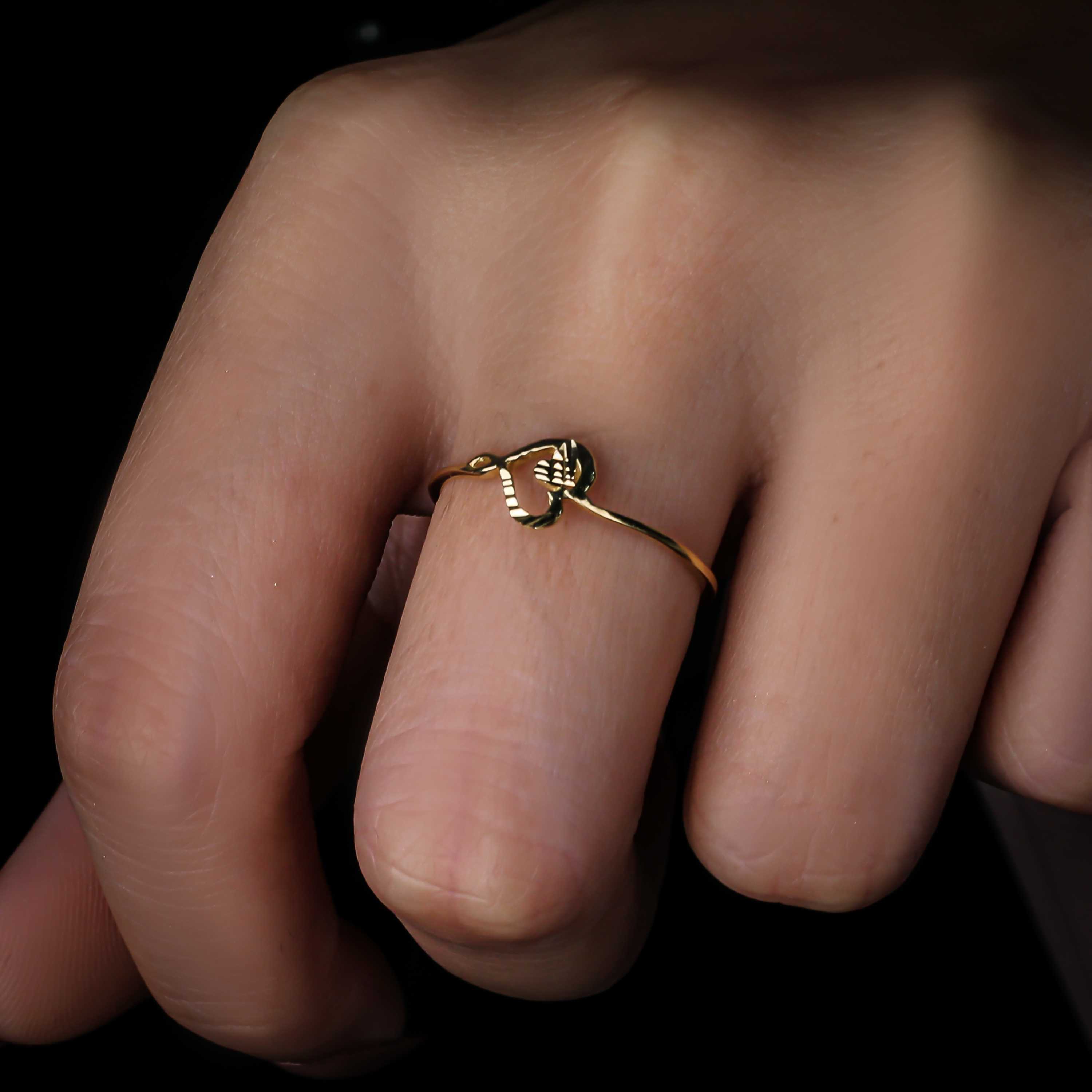 18 karat gold ring, Turkish made - (H-1211)